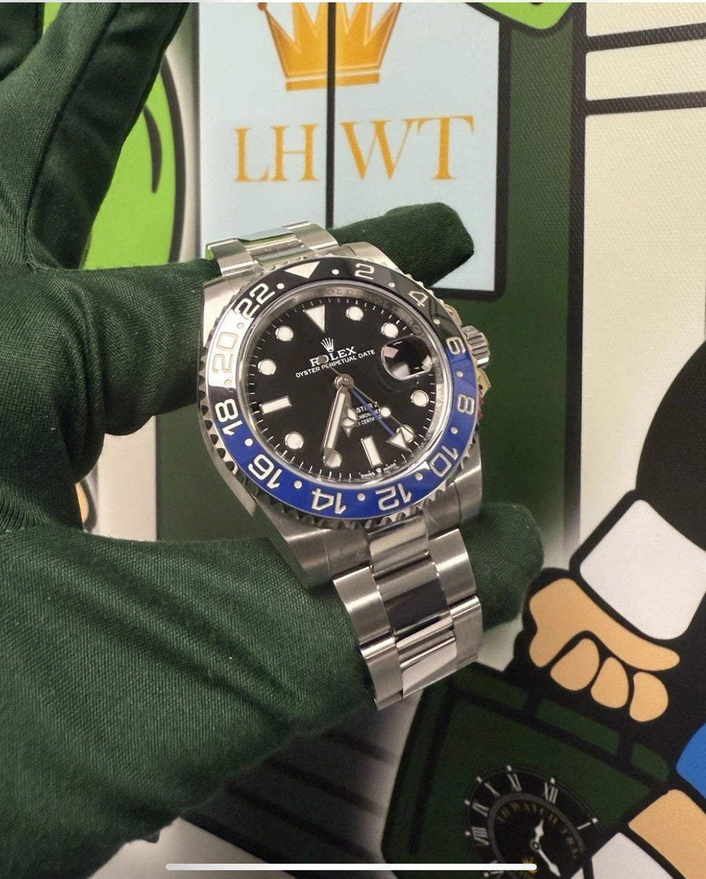Rolex GMT-Master II Batman 2024 Rare Majority Stickered Inc Barcode 126710BLNR