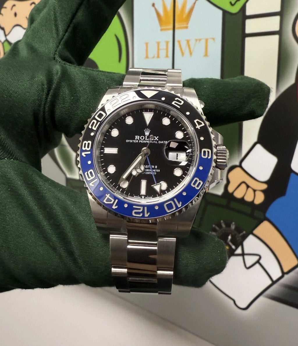 Rolex GMT-Master II Batman 2024 Rare Majority Stickered Inc Barcode 126710BLNR