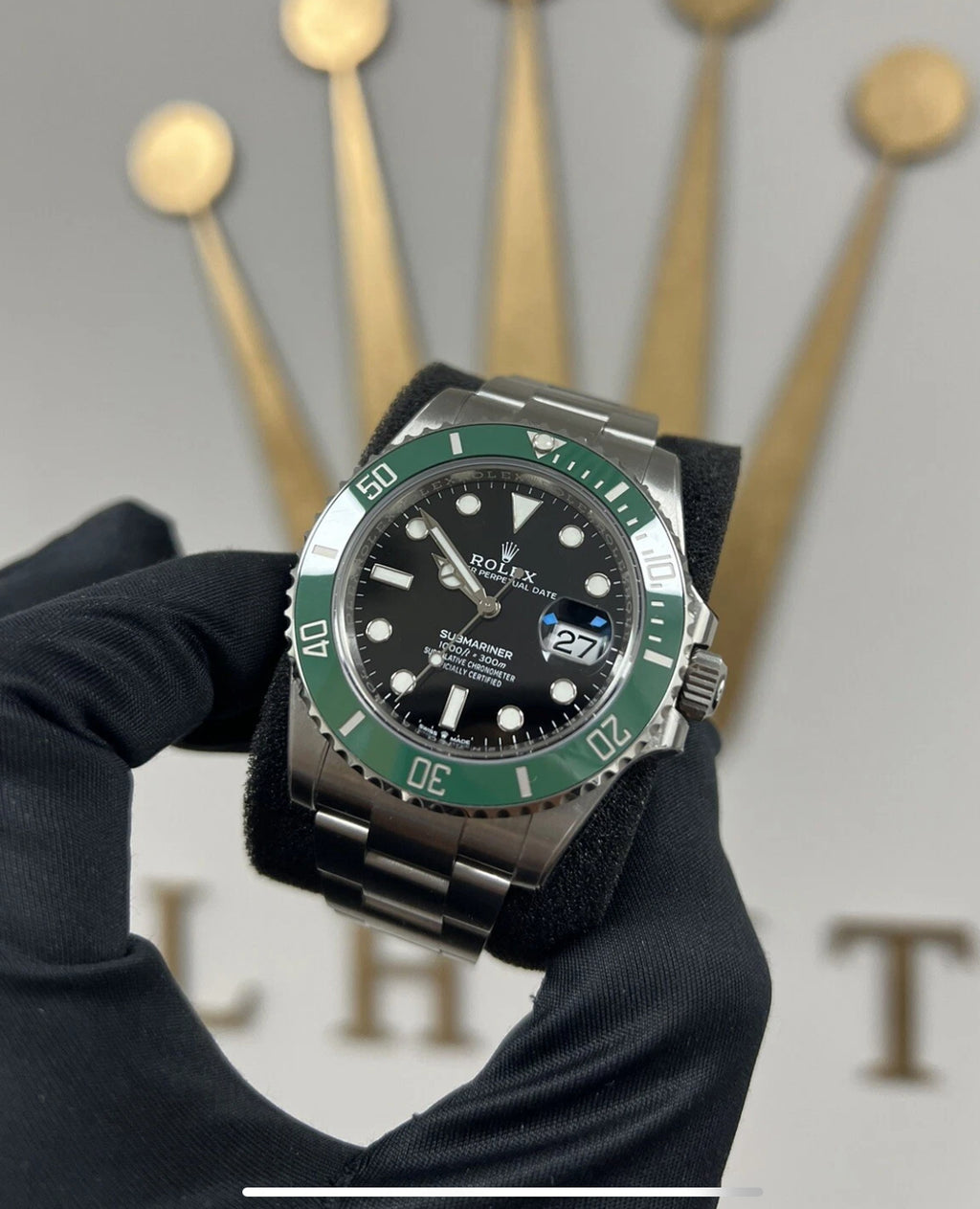 Rolex Submariner Men's Black Green Watch - 126610LV - Starbucks Ceramic Mark 2