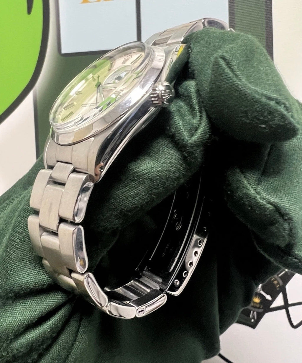rolex oyster perpetual date 15000 Silver Dial 34mm