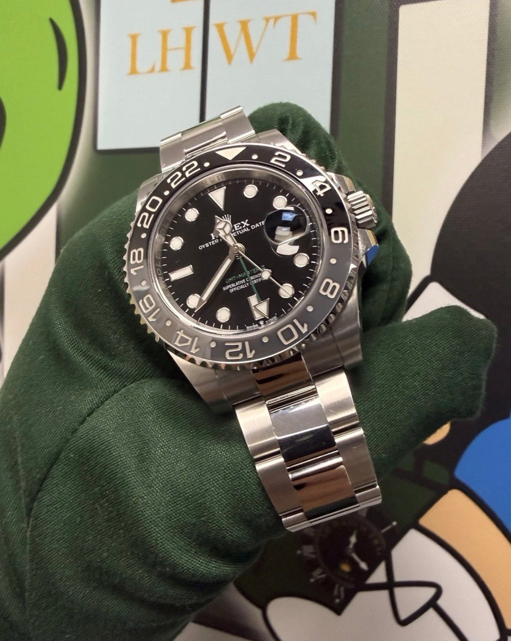Rolex GMT-Master ii 126710GRNR Bruce Wayne 2025 Oyster Bracelet LH Watch Trade