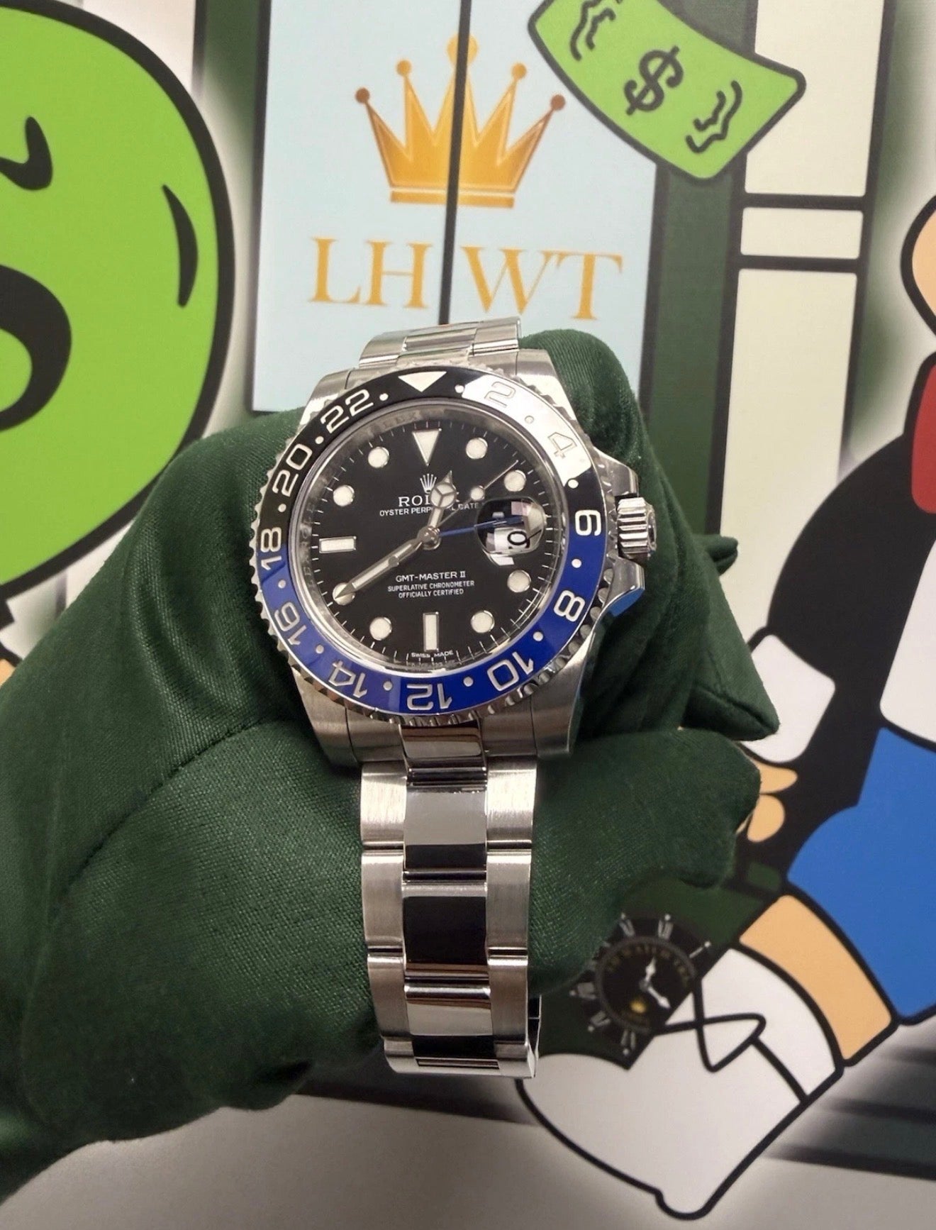 Rolex GMT-Master II Blue / Black Watch 116710BLNR Batman Fully Serviced