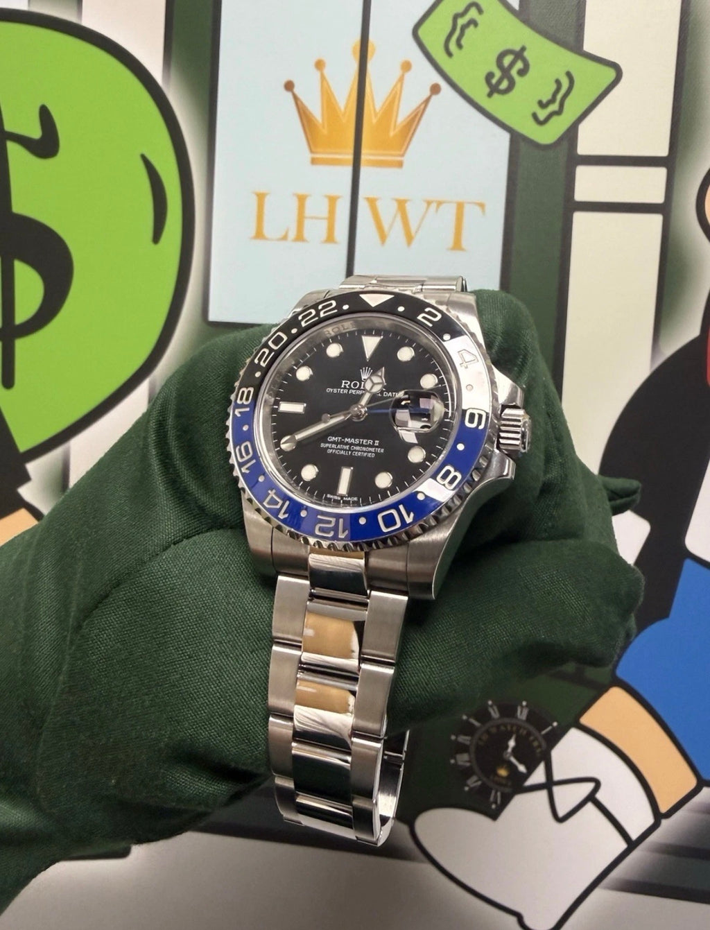 Rolex GMT-Master II Blue / Black Watch 116710BLNR Batman Fully Serviced