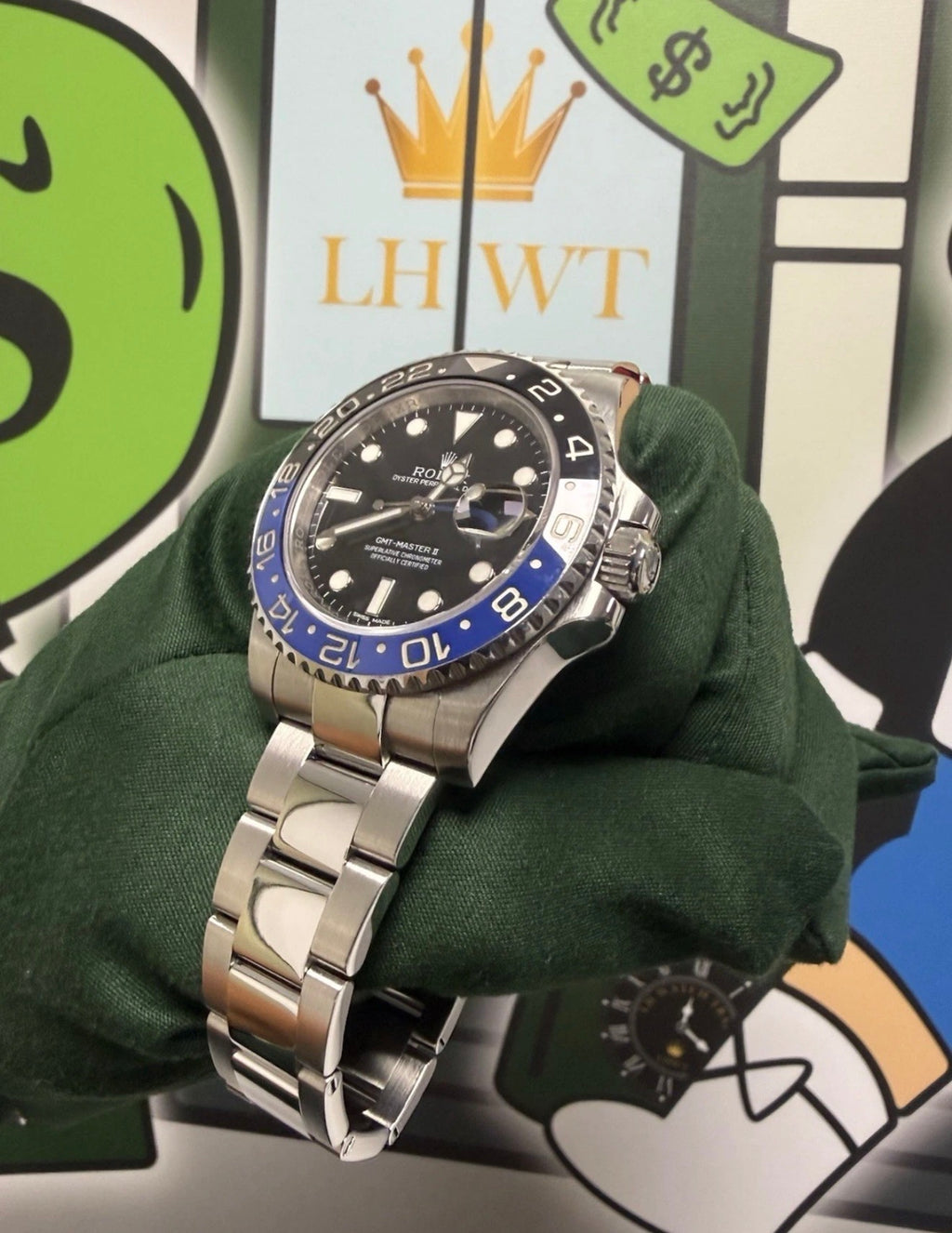 Rolex GMT-Master II Blue / Black Watch 116710BLNR Batman Fully Serviced
