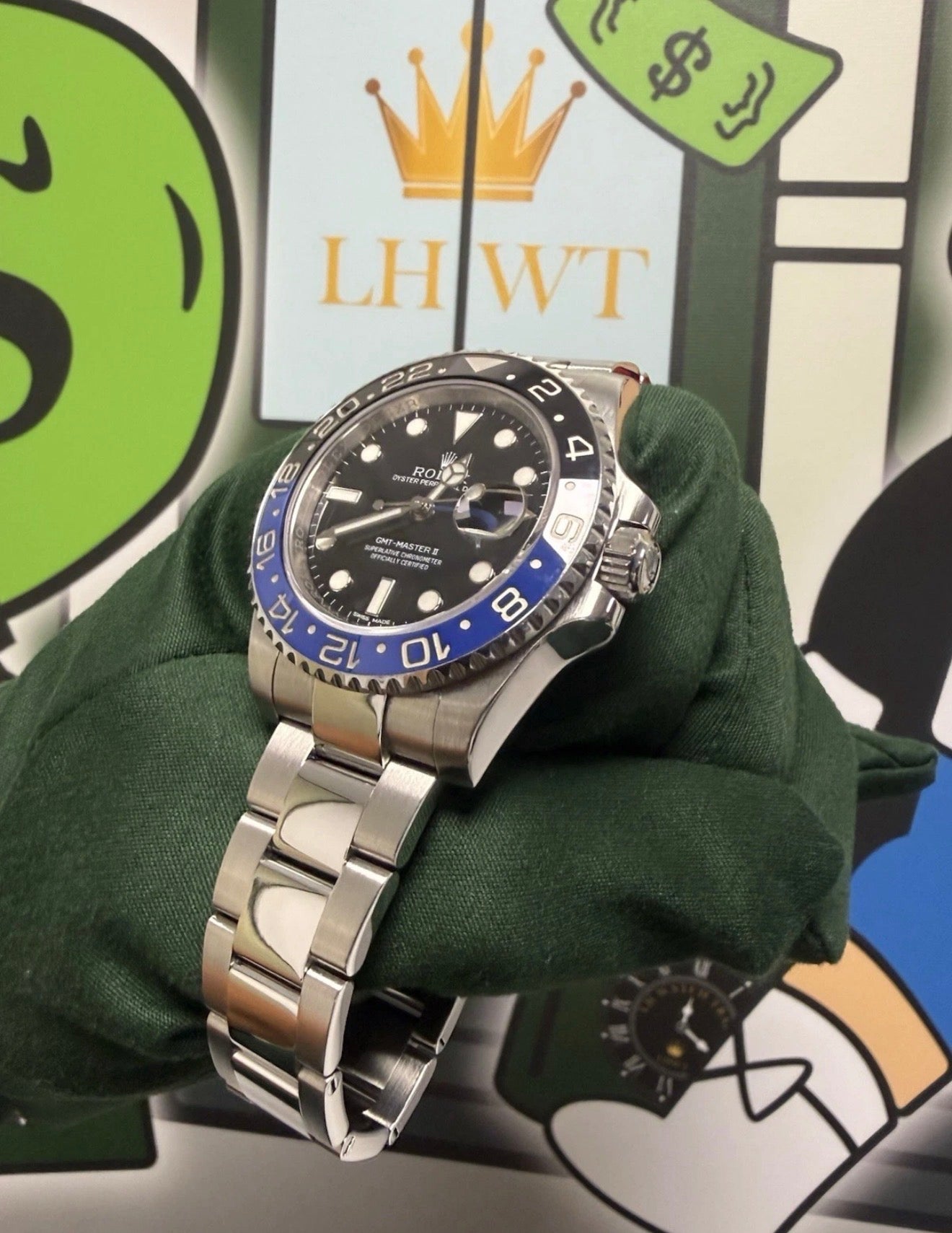 Rolex GMT-Master II Blue / Black Watch 116710BLNR Batman Fully Serviced