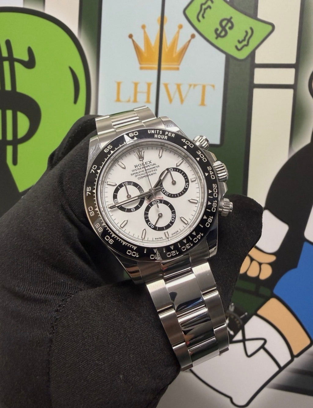 Rolex Cosmograph Daytona ‘Panda’ Steel 40mm Oyster 126500LN Full Set -White Dial