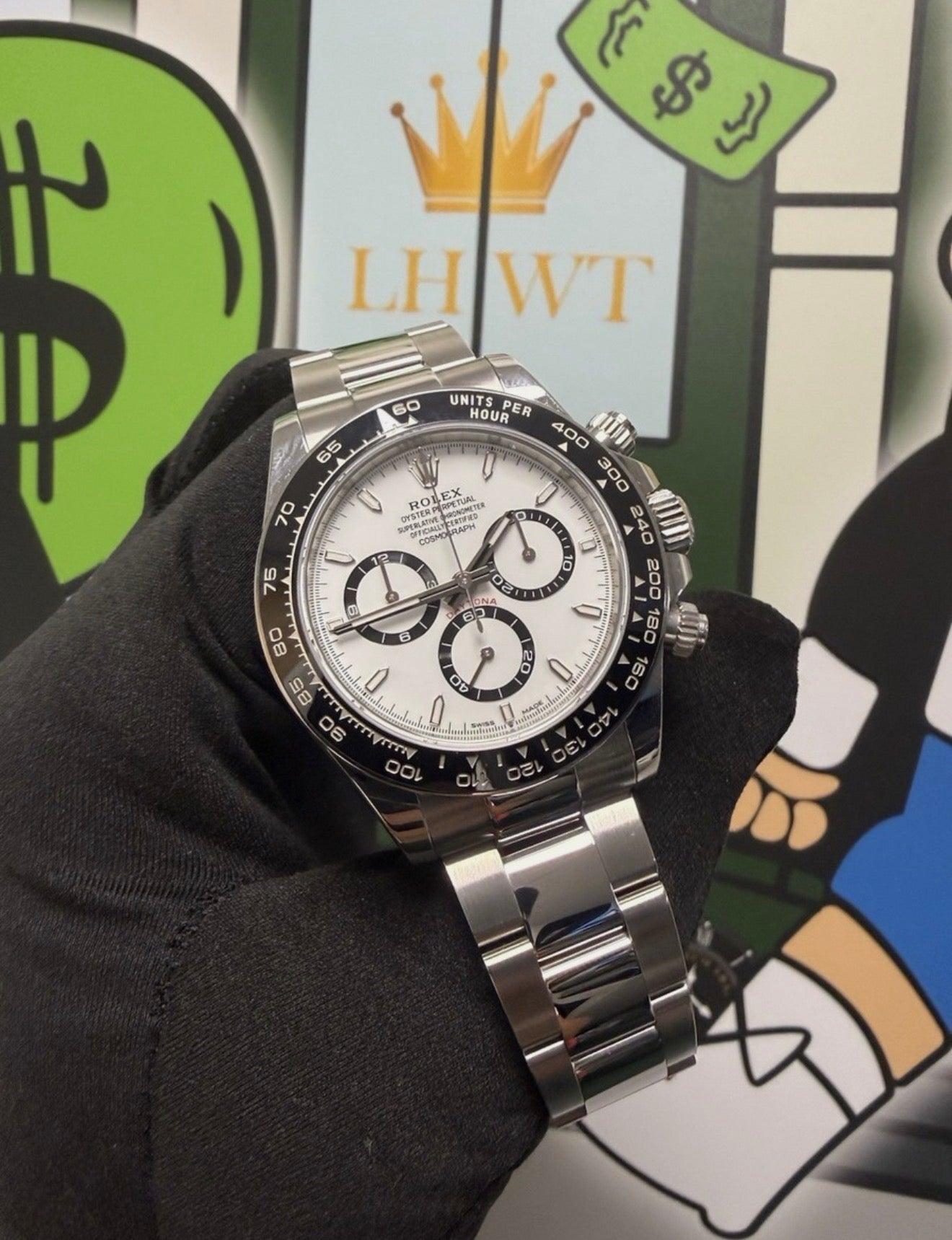 Rolex Cosmograph Daytona ‘Panda’ Steel 40mm Oyster 126500LN Full Set -White Dial