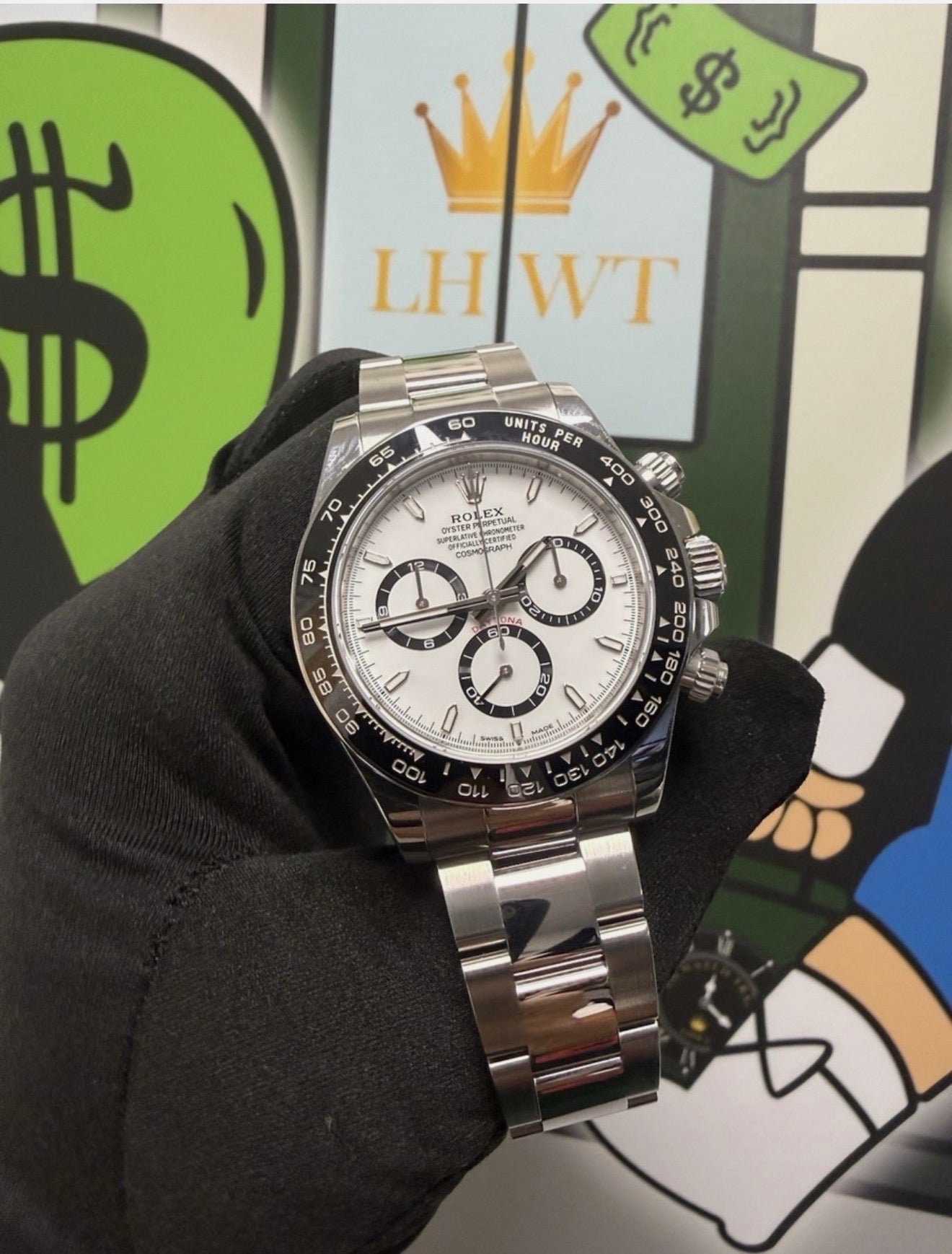 Rolex Cosmograph Daytona ‘Panda’ Steel 40mm Oyster 126500LN Full Set -White Dial