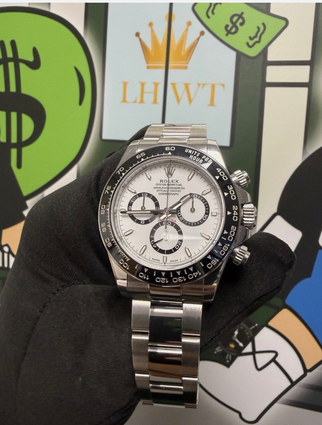 Rolex Cosmograph Daytona ‘Panda’ Steel 40mm Oyster 126500LN Full Set -White Dial