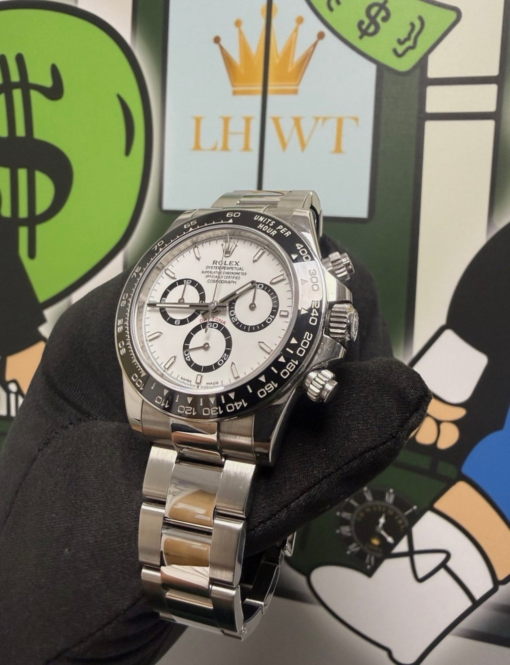 Rolex Cosmograph Daytona ‘Panda’ Steel 40mm Oyster 126500LN Full Set -White Dial