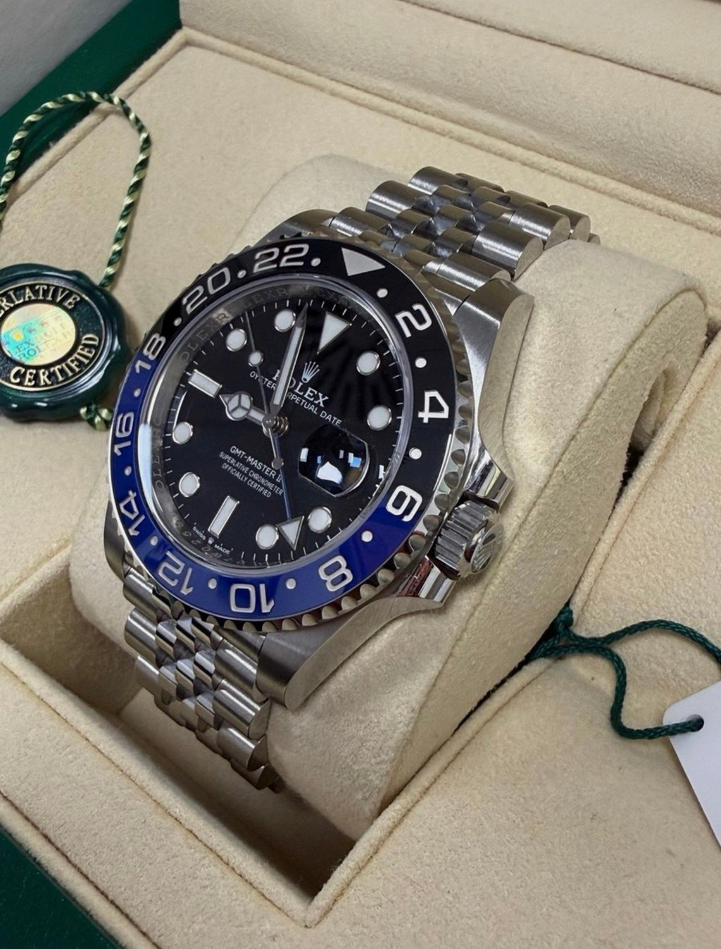 Rolex GMT-Master II Batgirl Black Watch Jubilee Bracelet 126710BLNR Unworn