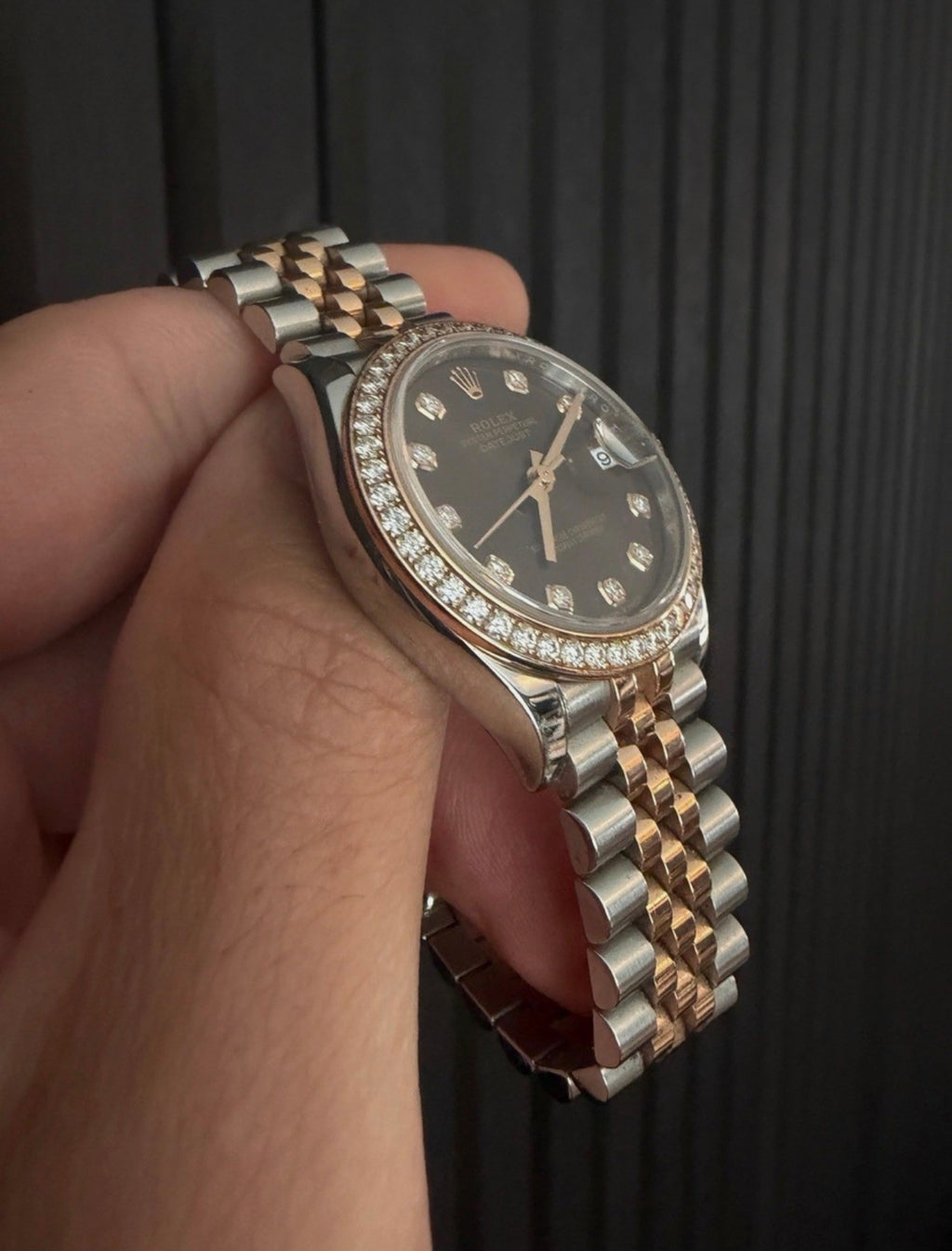 Rolex Datejust Chocolate Diamond Dial 278381RBR Factory Diamond Bezel 31mm B&P