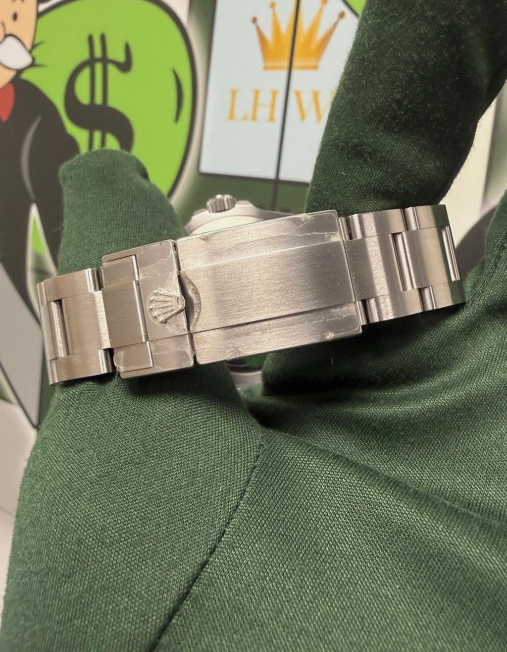 Partial Stickers! Rolex Air-King 40mm Black Watch - 126900 Full Set