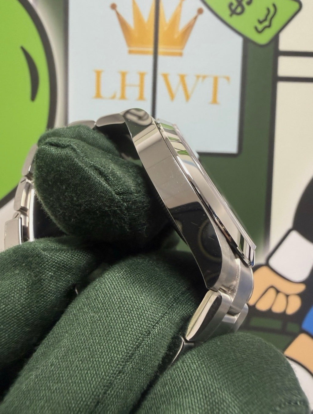 Partial Stickers! Rolex Air-King 40mm Black Watch - 126900 Full Set