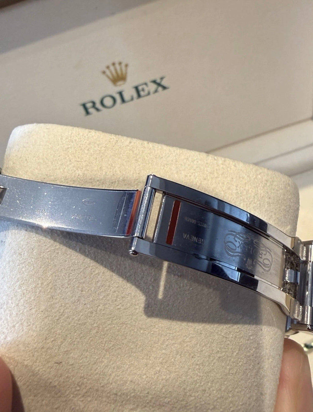 ‘Rare Stickered! Rolex Daytona 126500LN Panda 40mm Oystersteel case & White dial