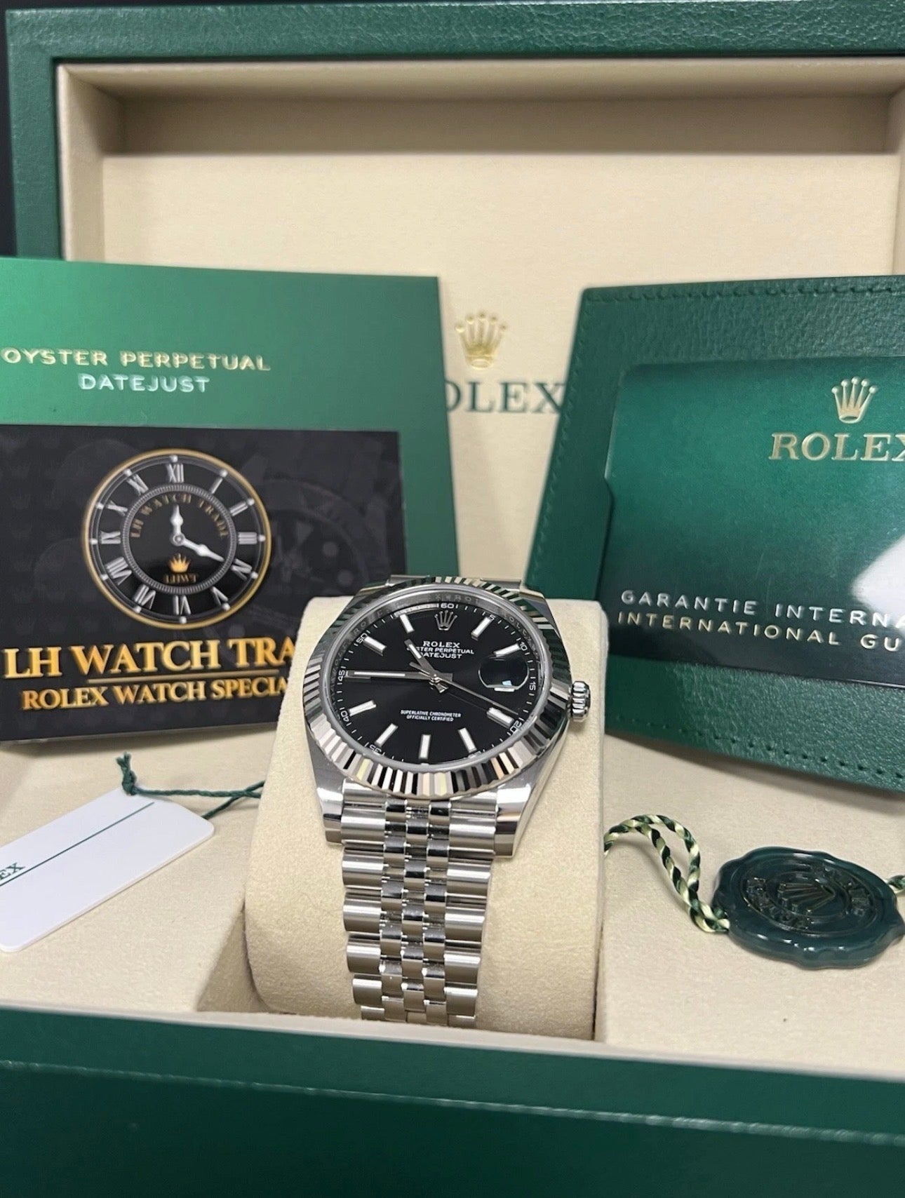 Rolex Datejust 41mm 126334 Jubilee / fluted Black Dial 2026 Mens Watch