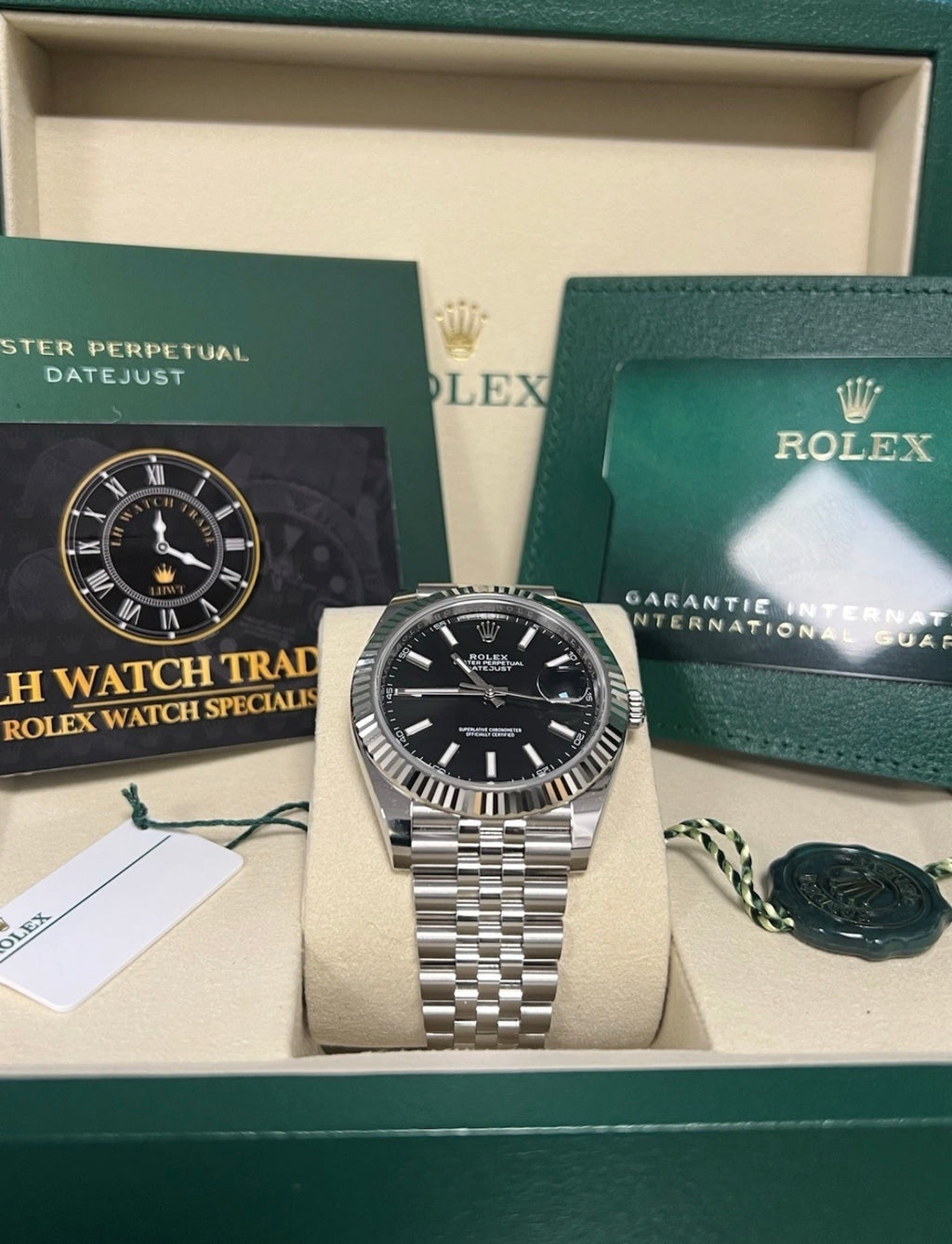 Rolex Datejust 41mm 126334 Jubilee / fluted Black Dial 2026 Mens Watch