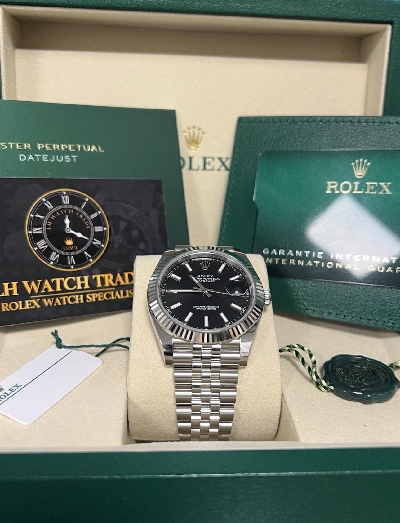 Rolex Datejust 41mm 126334 Jubilee / fluted Black Dial 2026 Mens Watch
