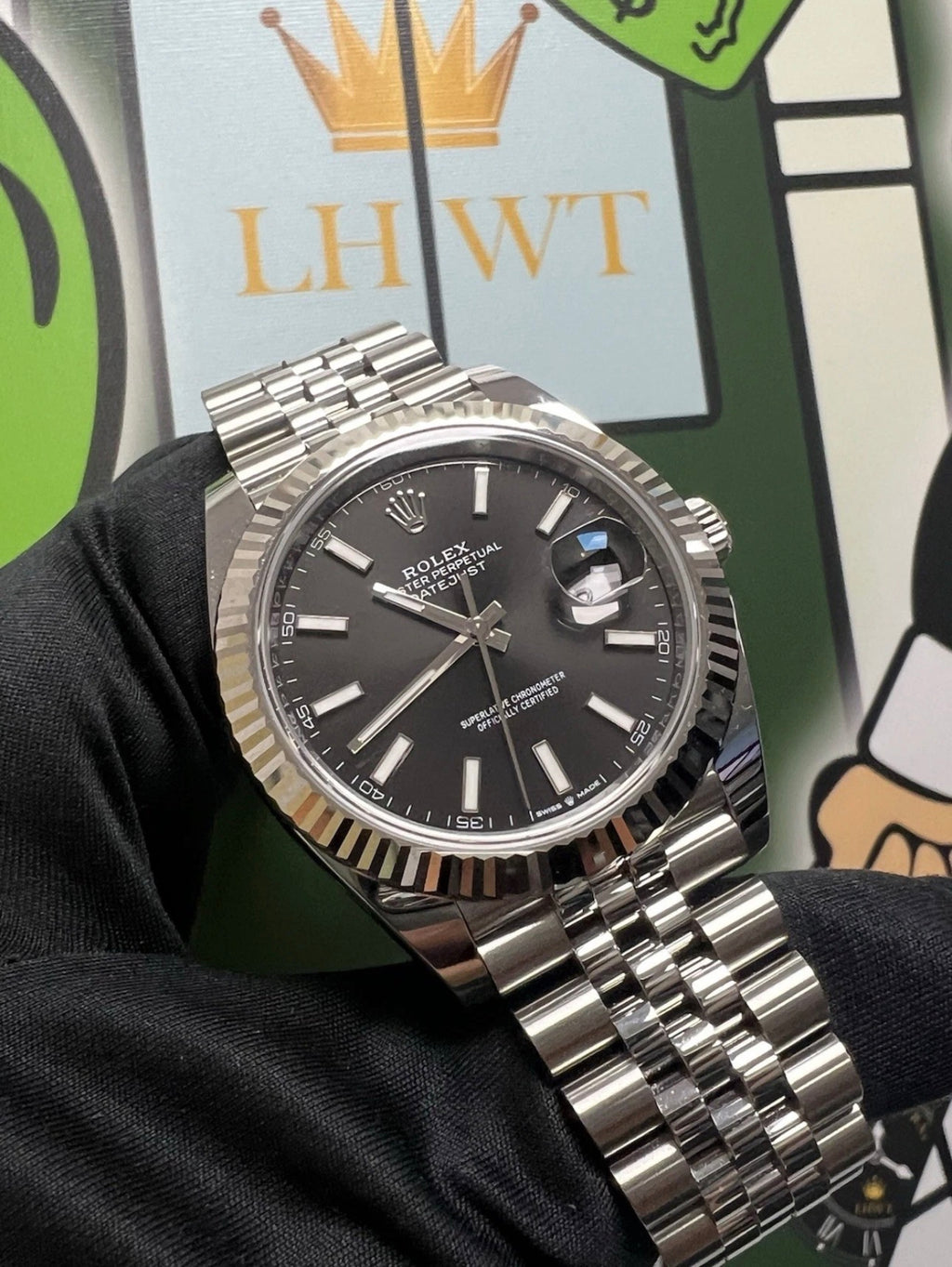 Rolex Datejust 41mm 126334 Jubilee / fluted Black Dial 2026 Mens Watch