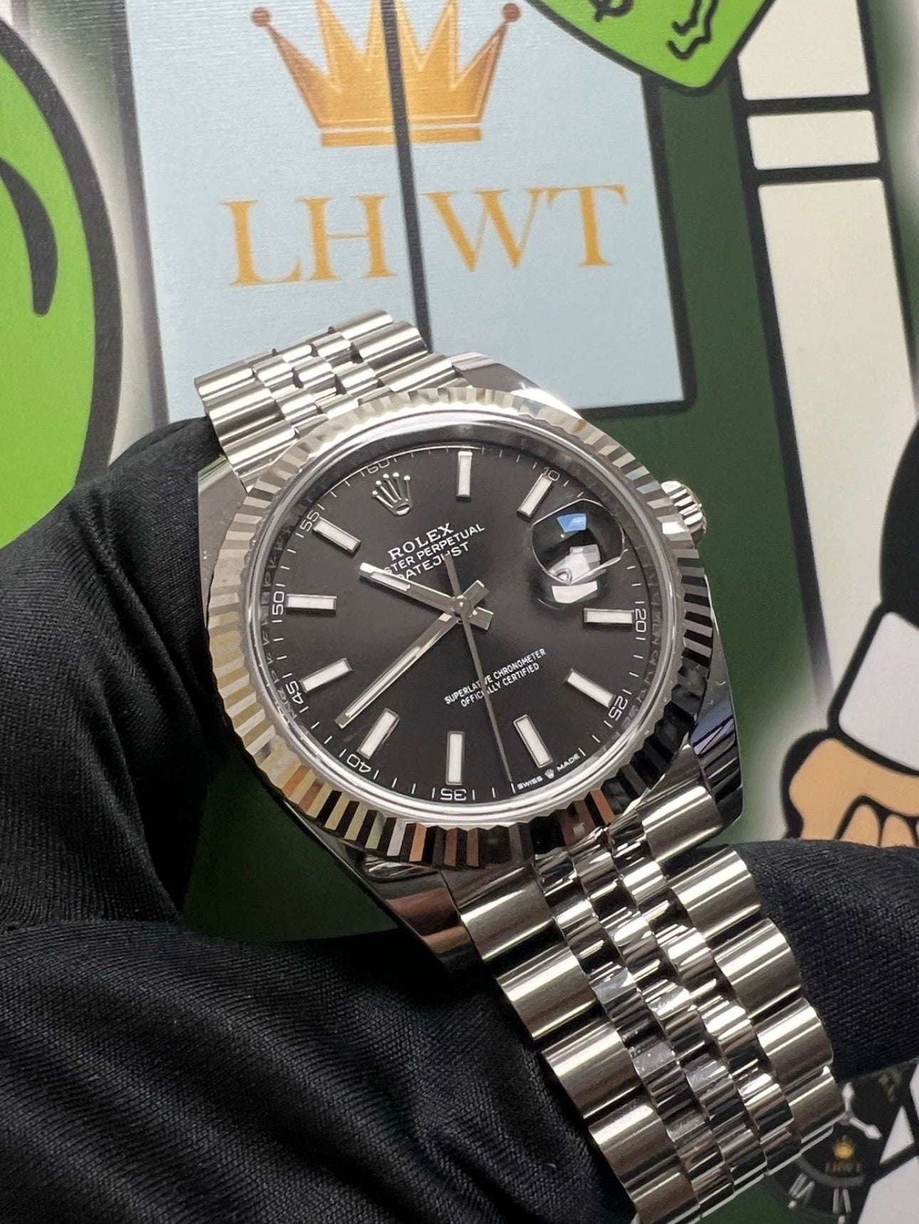 Rolex Datejust 41mm 126334 Jubilee / fluted Black Dial 2026 Mens Watch