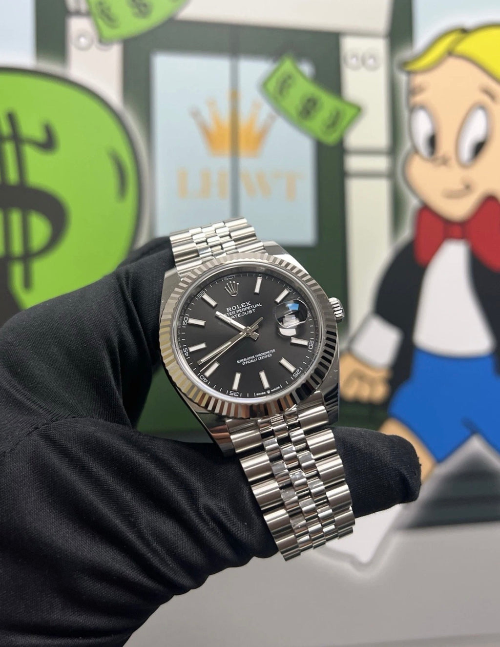 Rolex Datejust 41mm 126334 Jubilee / fluted Black Dial 2026 Mens Watch