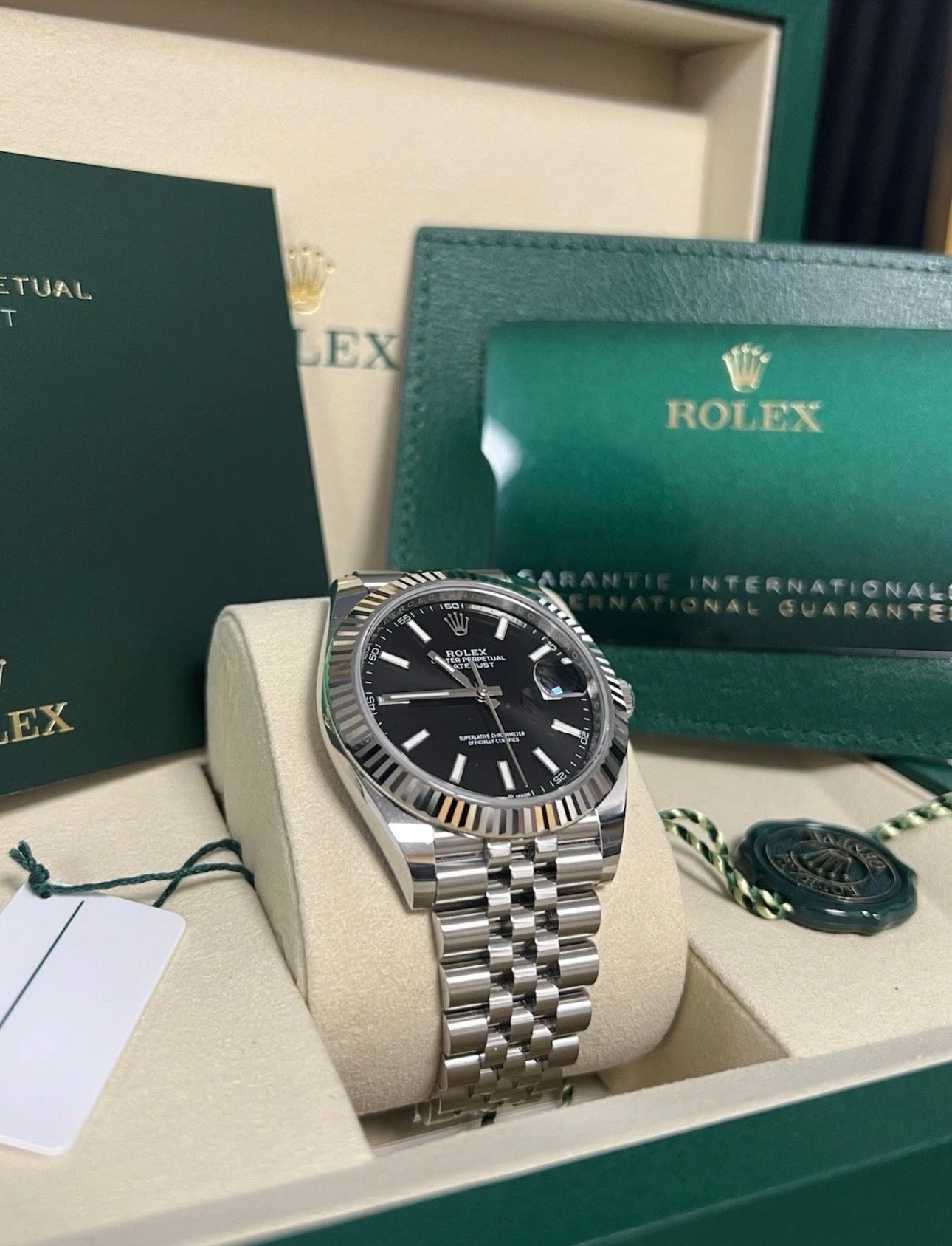Rolex Datejust 41mm 126334 Jubilee / fluted Black Dial 2026 Mens Watch