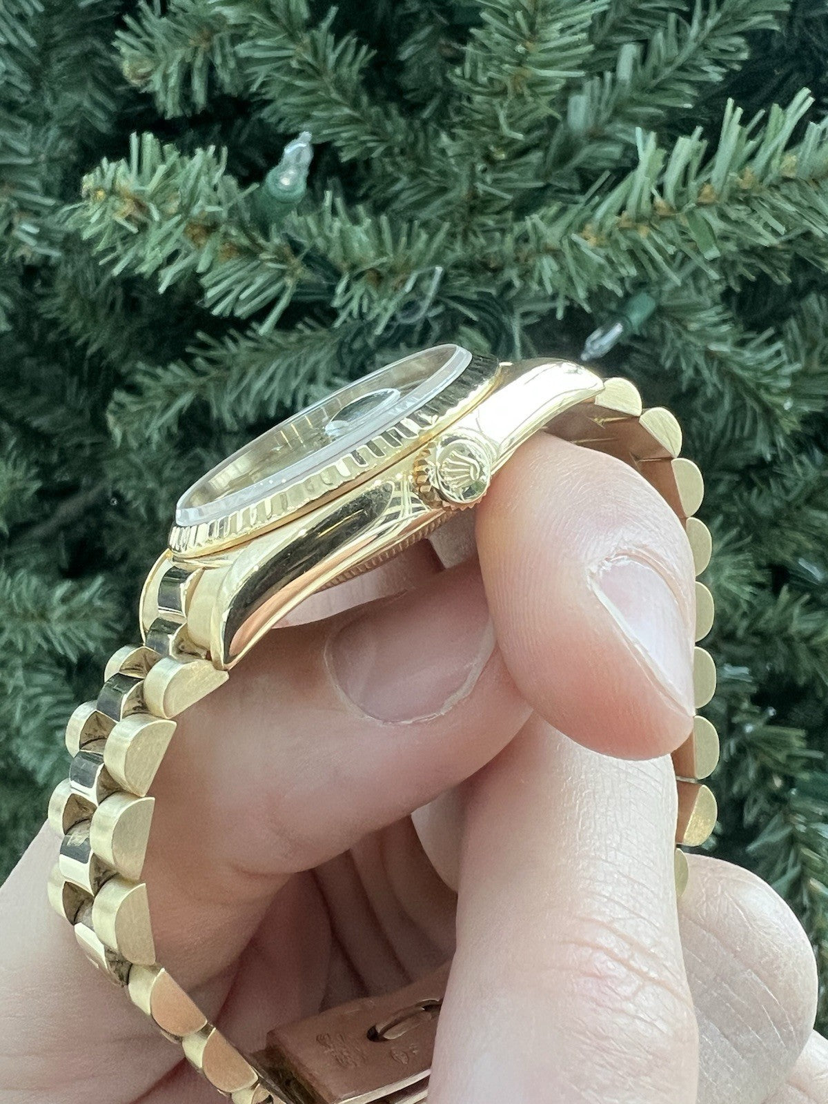 Rolex Daydate 18238 Presidential 18ct Gold Champagne Baton Dial