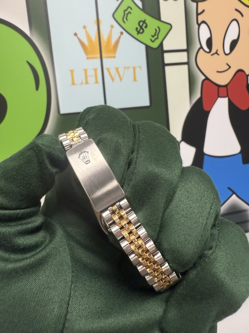 Rolex Ladies Datejust 26mm 79173 Factory Champagne Diamond Dial, Steel & Gold