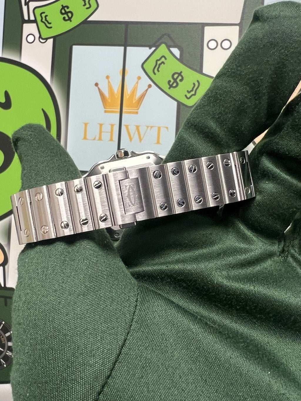 Cartier Santos De Cartier Blue Dial Medium WSSA0063 box & papers 2024 Steel