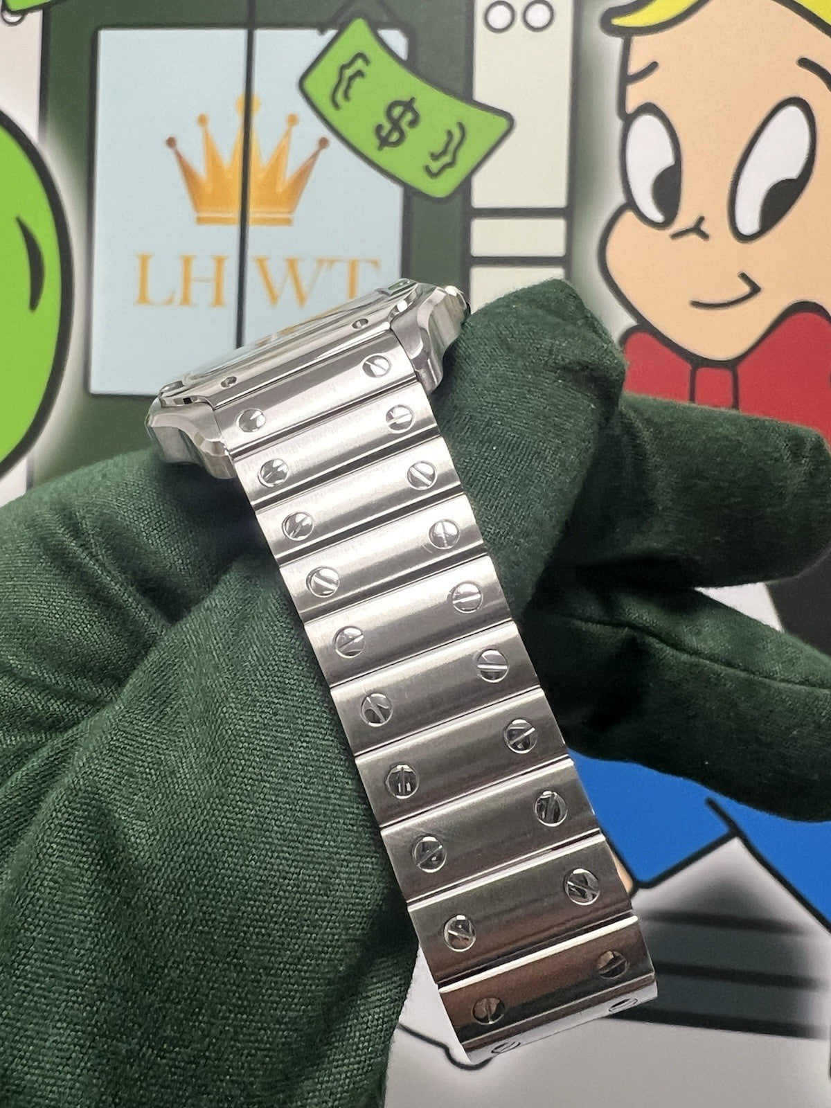 Cartier Santos De Cartier Blue Dial Medium WSSA0063 box & papers 2024 Steel