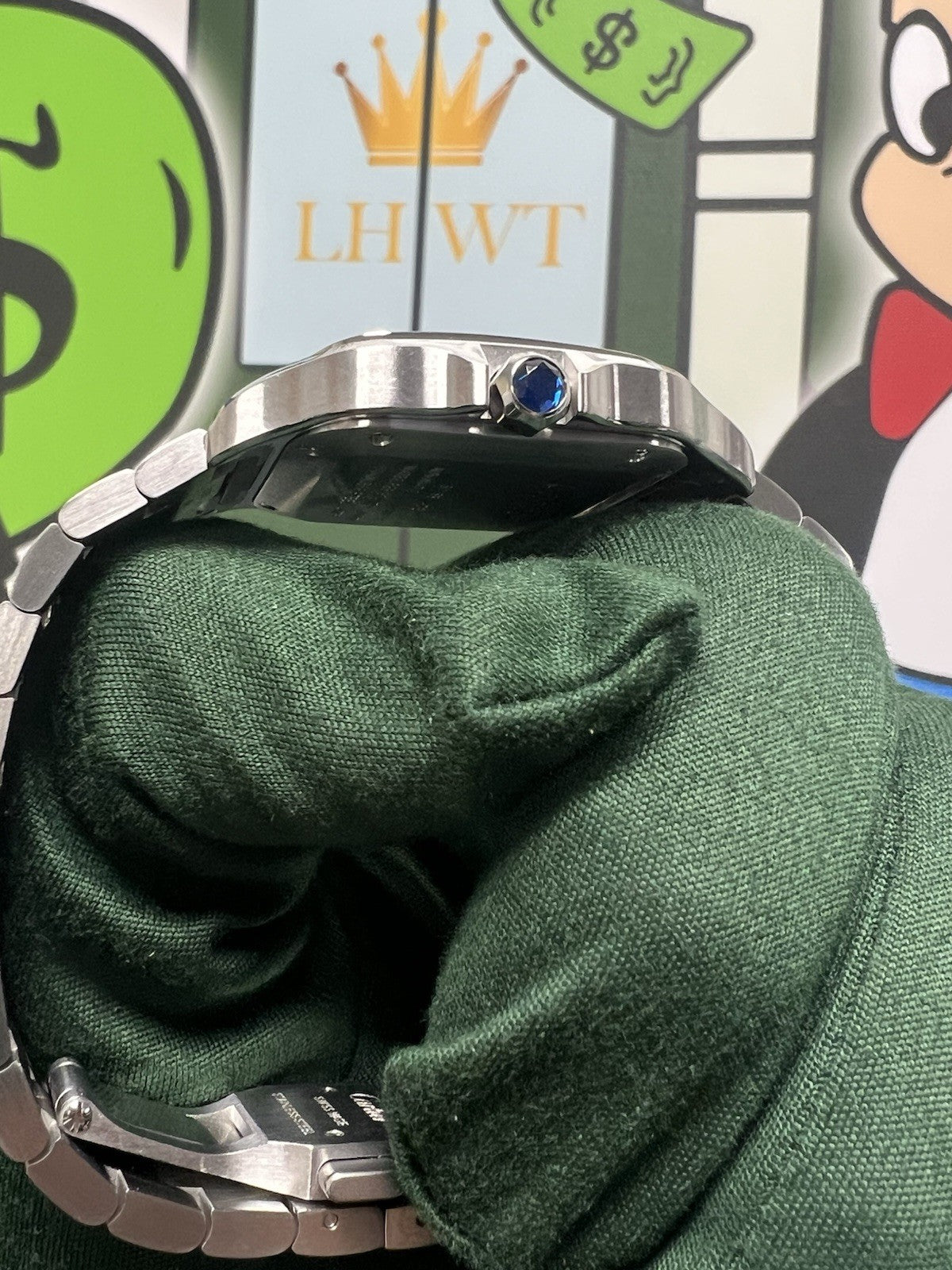 Cartier Santos De Cartier Blue Dial Medium WSSA0063 box & papers 2024 Steel