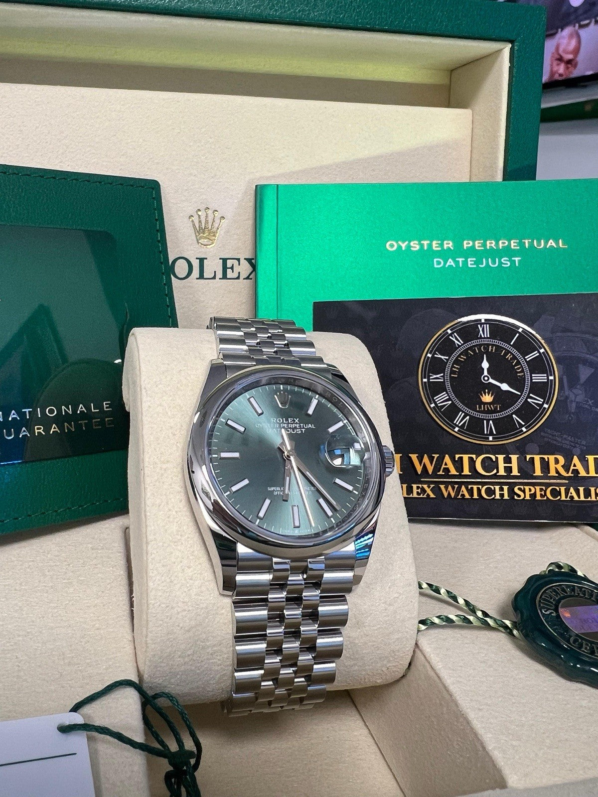 Rolex Datejust Mint Green Jubilee 2026 Watch - 126200-0023 Unworn New Full Set