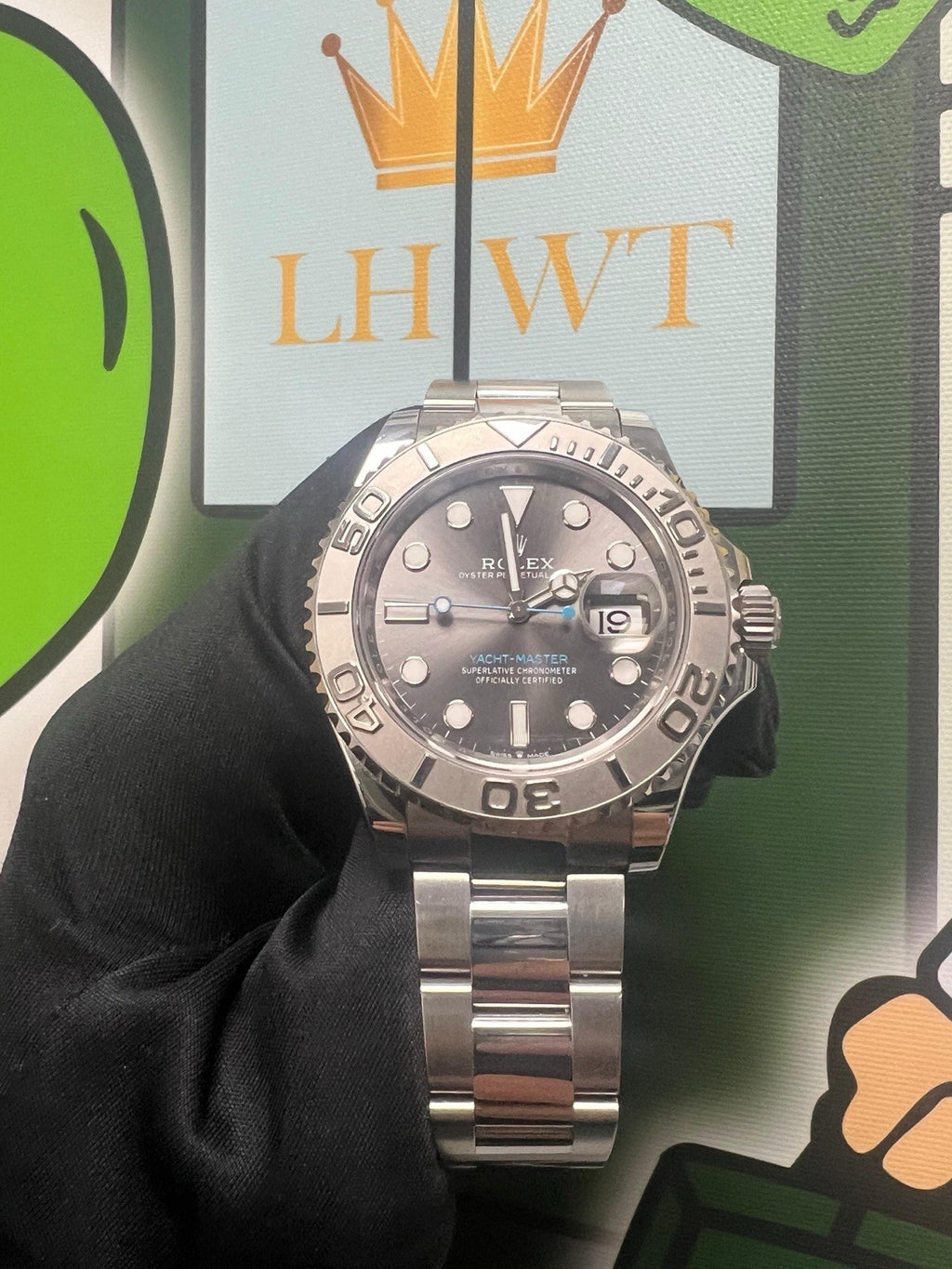 Rolex Yacht-Master 2024 Rhodium Men's Watch - 126622 Full Set Baby Blue Ticker