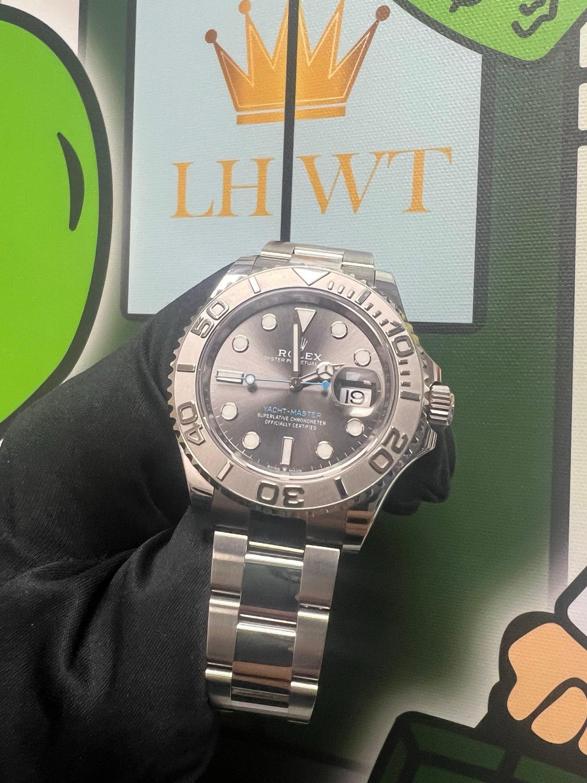 Rolex Yacht-Master 2024 Rhodium Men's Watch - 126622 Full Set Baby Blue Ticker