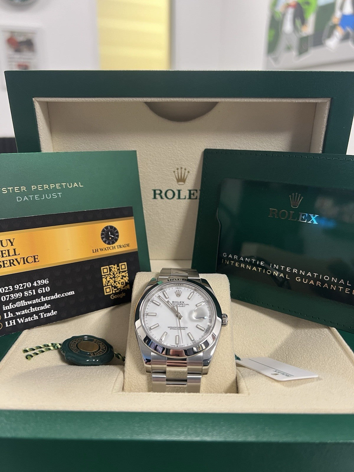 Rolex DateJust 41mm 126300 FRESHLY SERVICED ✔️ White Dial - Oyster Bracelet