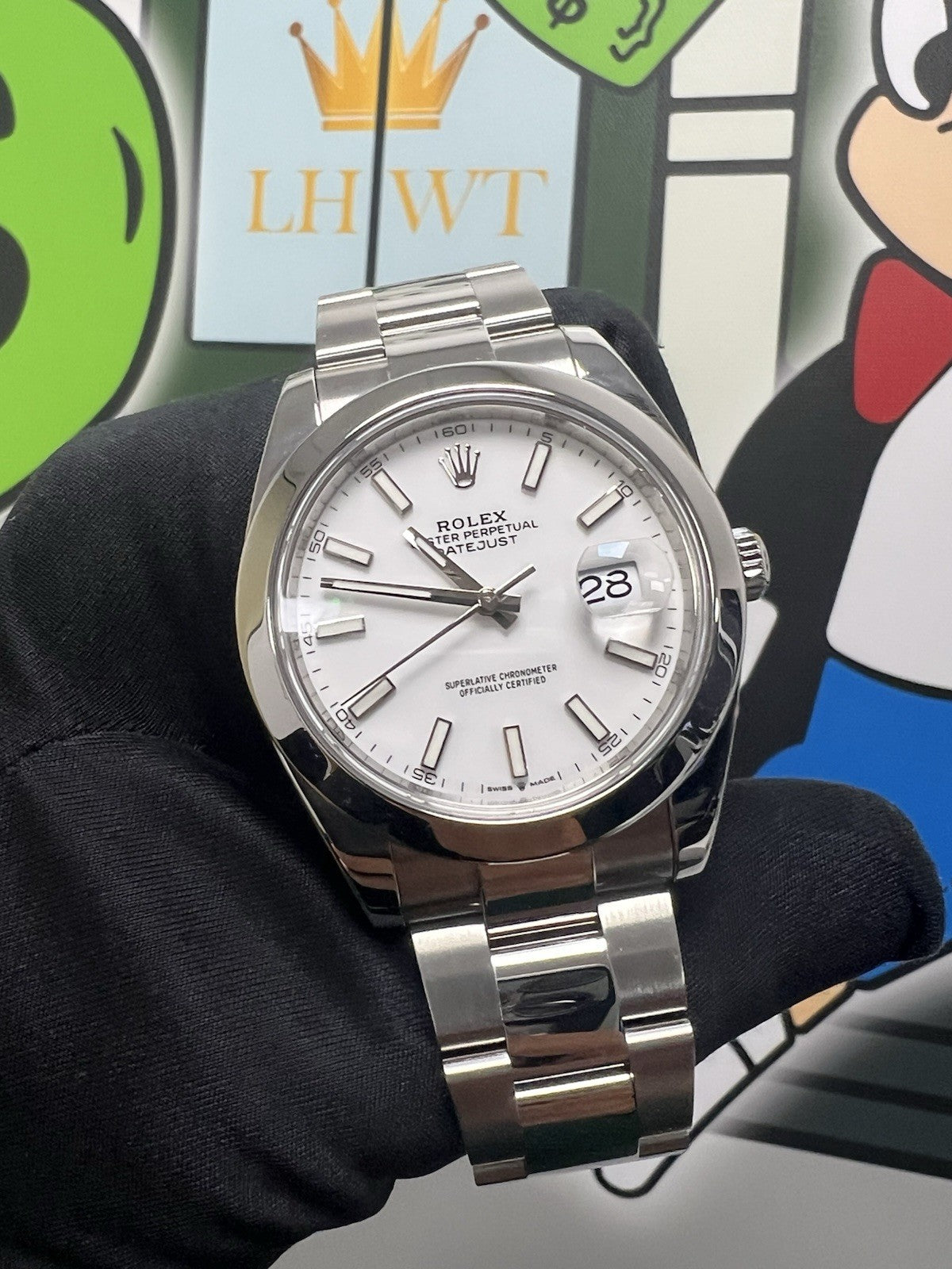 Rolex DateJust 41mm 126300 FRESHLY SERVICED ✔️ White Dial - Oyster Bracelet