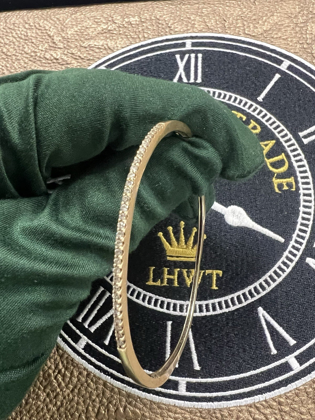 14ct Yellow Gold Diamond Bangle 0.50ct