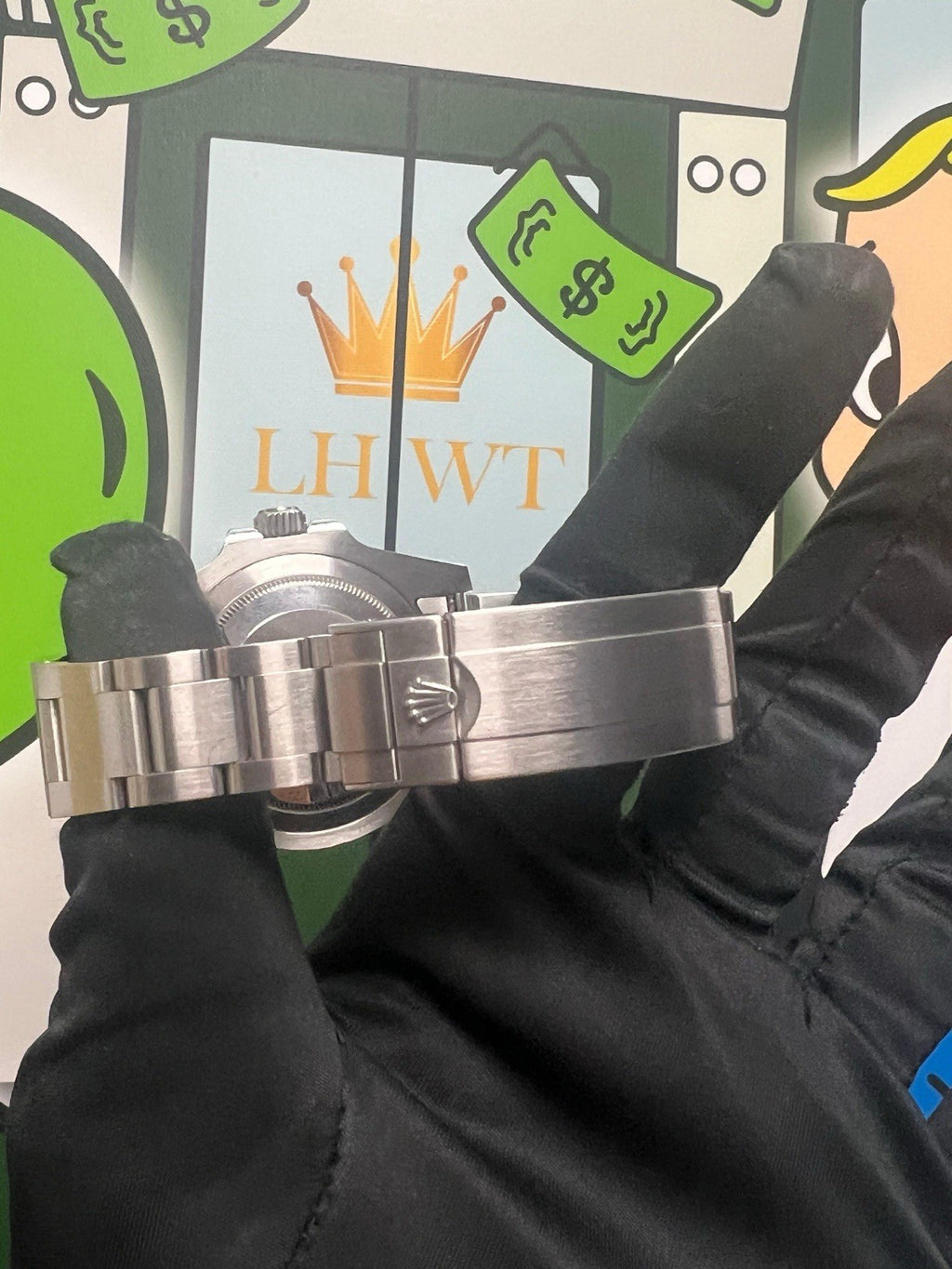 Rolex Submariner Green Hulk Mark iii 3 Stainless Steel Bracelet Watch 116610LV