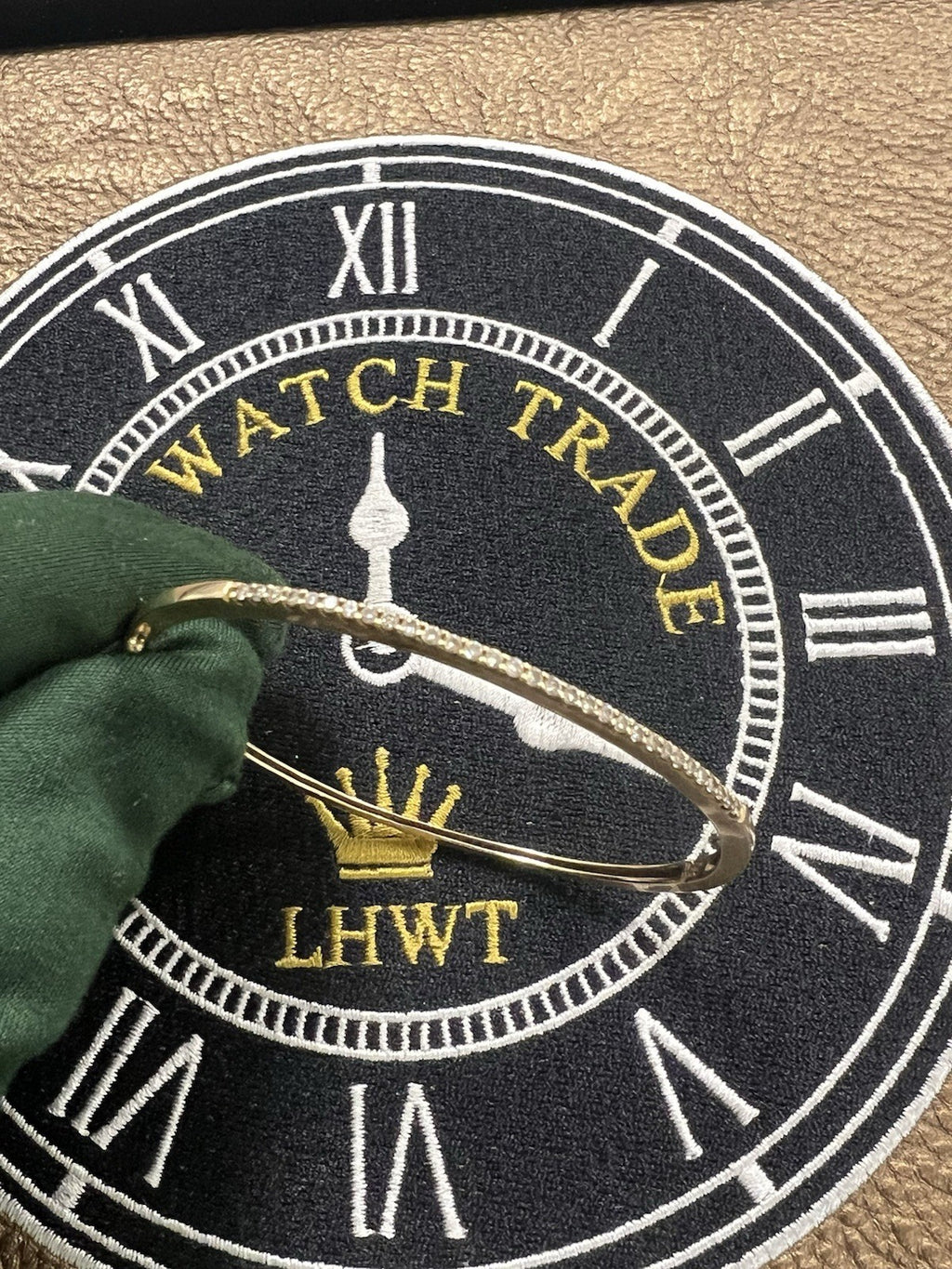 14ct Yellow Gold Diamond Bangle 0.50ct