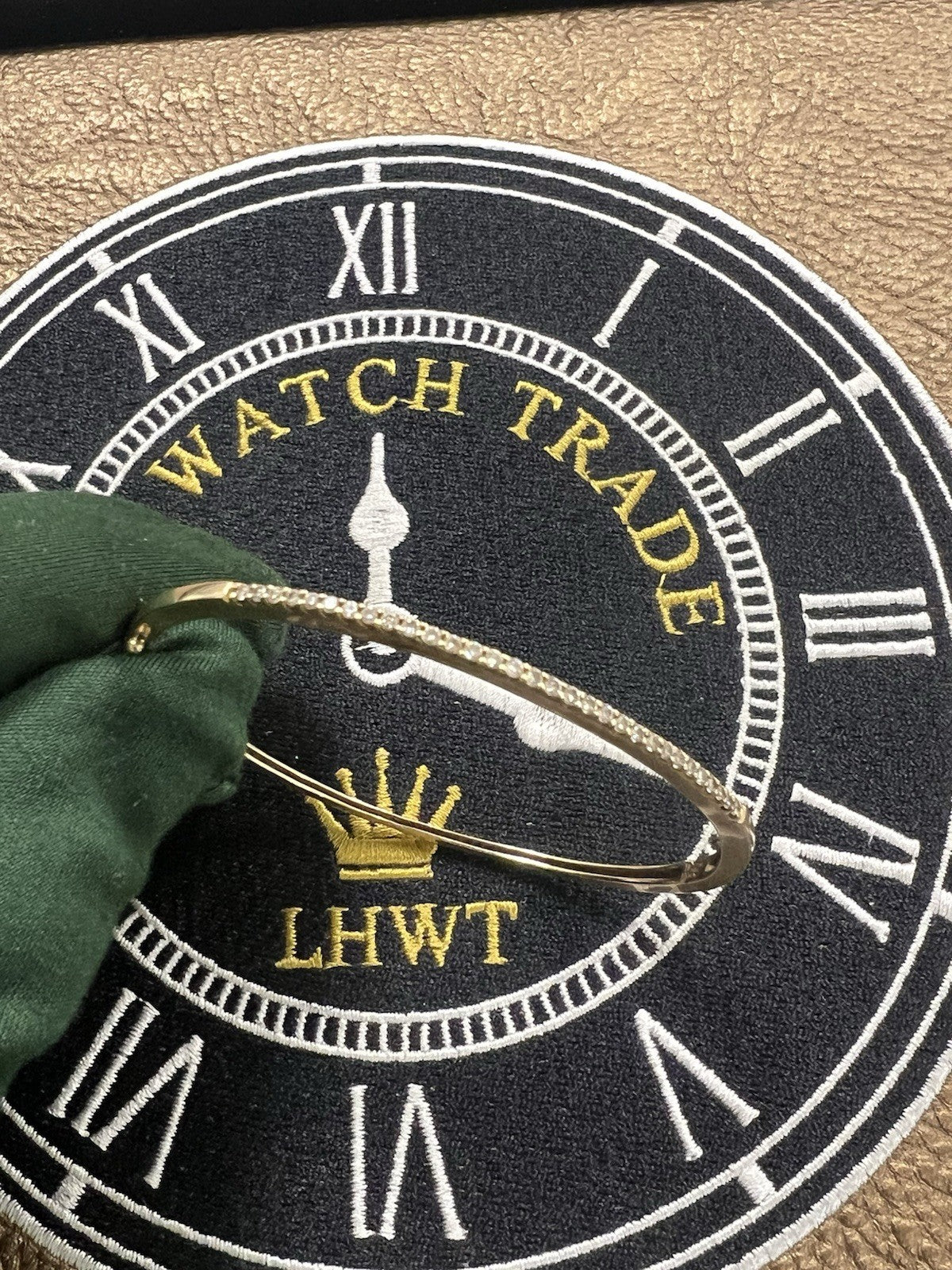 14ct Yellow Gold Diamond Bangle 0.50ct