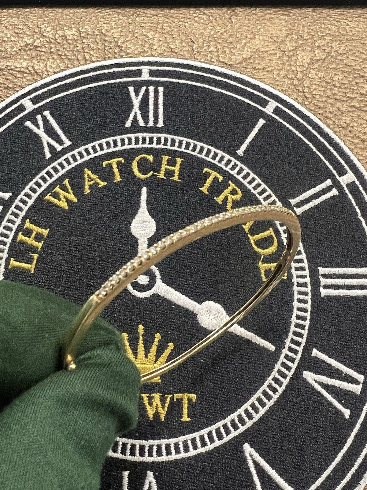 14ct Yellow Gold Diamond Bangle 0.50ct