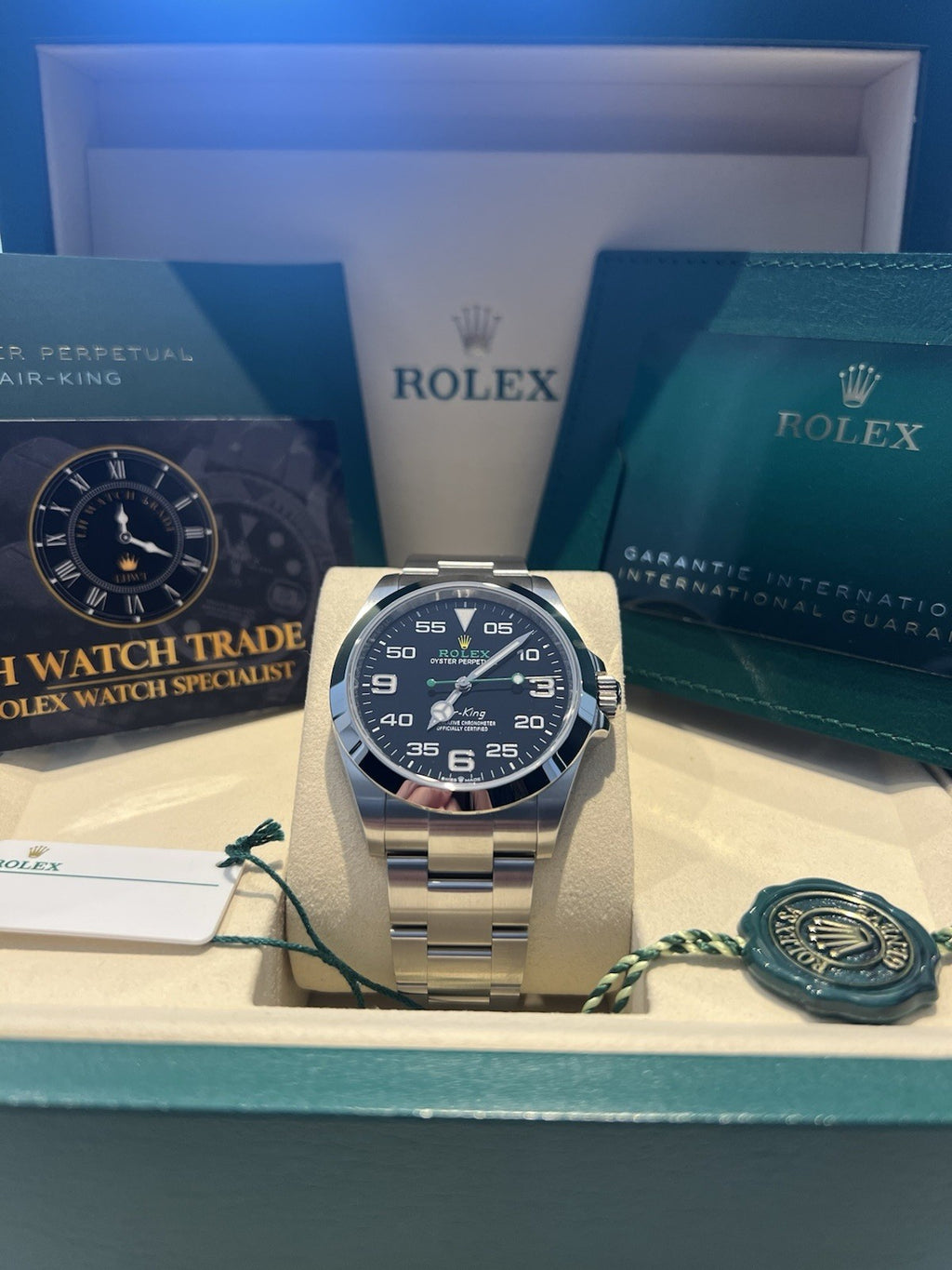 2026 Brand New Rolex Air-King Men's Black Watch - 126900 - 40mm