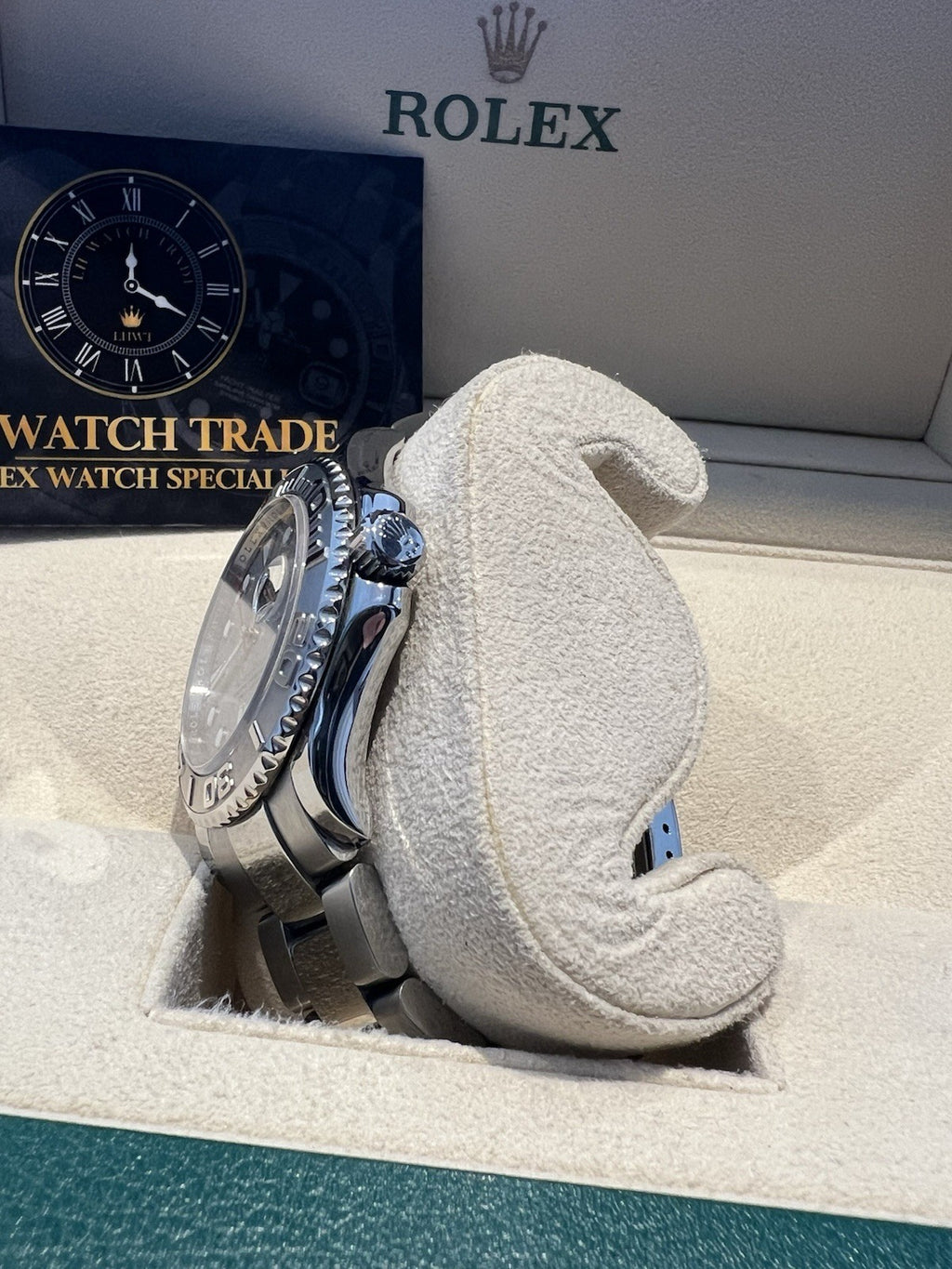 Rolex YachtMaster 16622 Engraved Rehault 40mm Platinum
