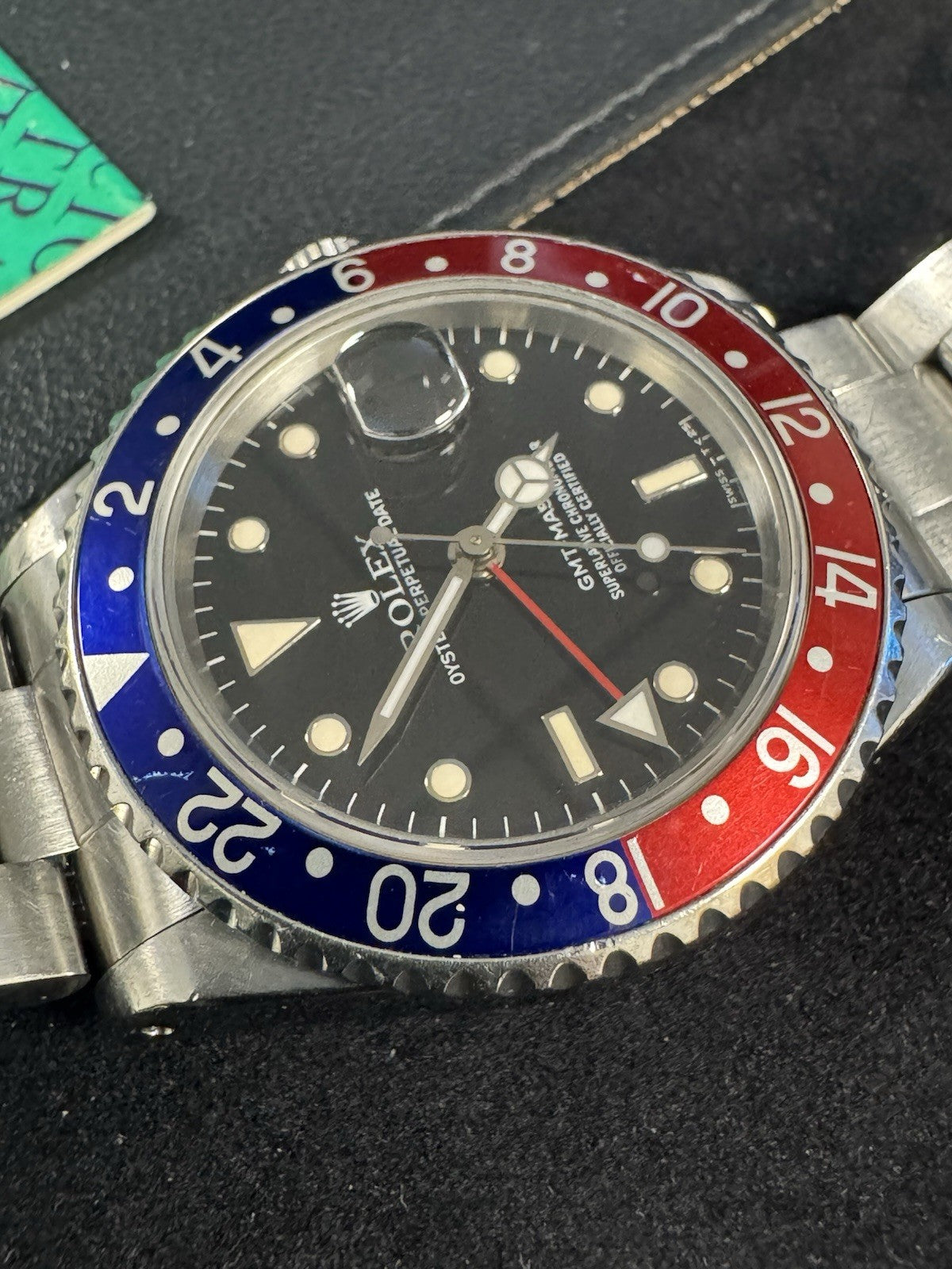 Rolex GMT-Master 16700 Watch Blue/Red Bezel Year 1989 Lovely Set! Box & Papers