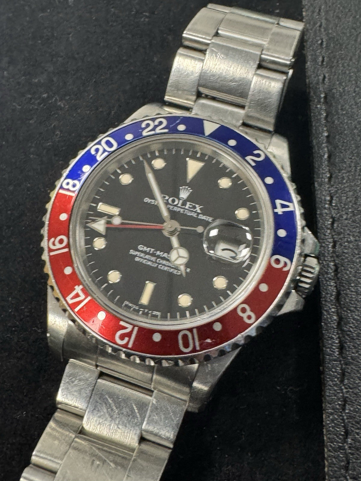 Rolex GMT-Master 16700 Watch Blue/Red Bezel Year 1989 Lovely Set! Box & Papers