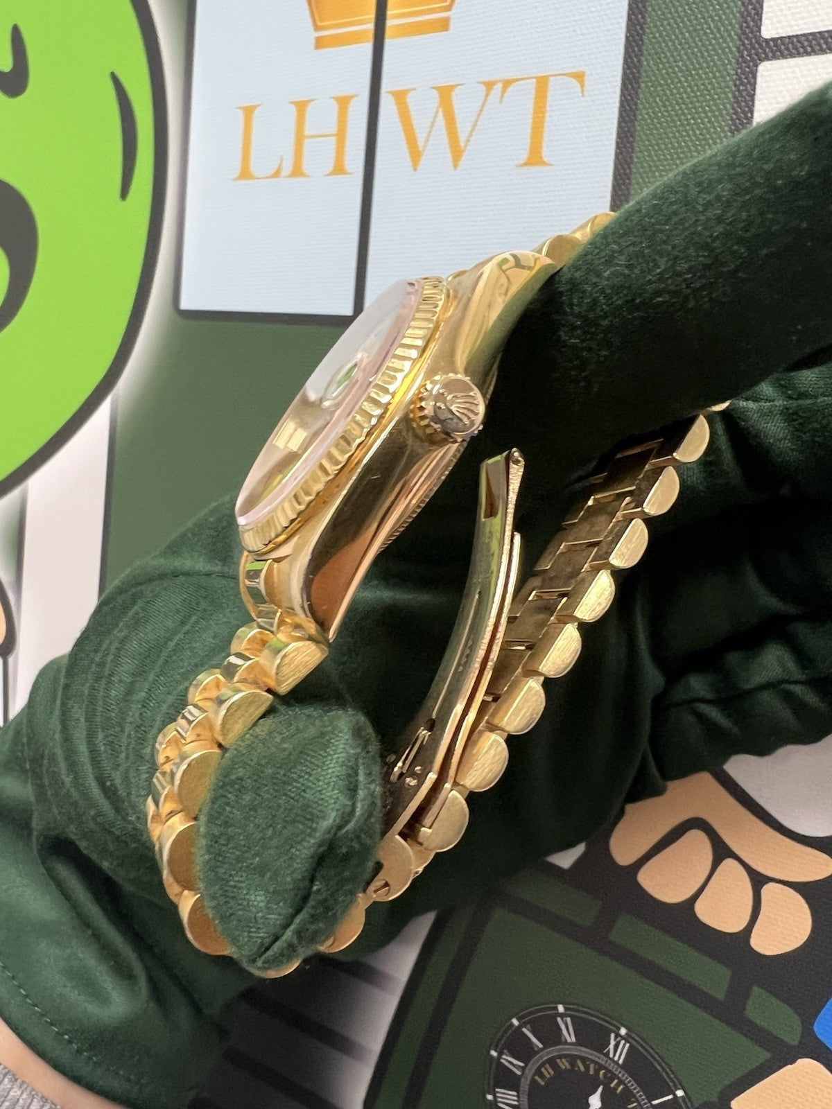 Rolex Day Date 36mm Yellow Gold Model- 18038 – Champagne Dial